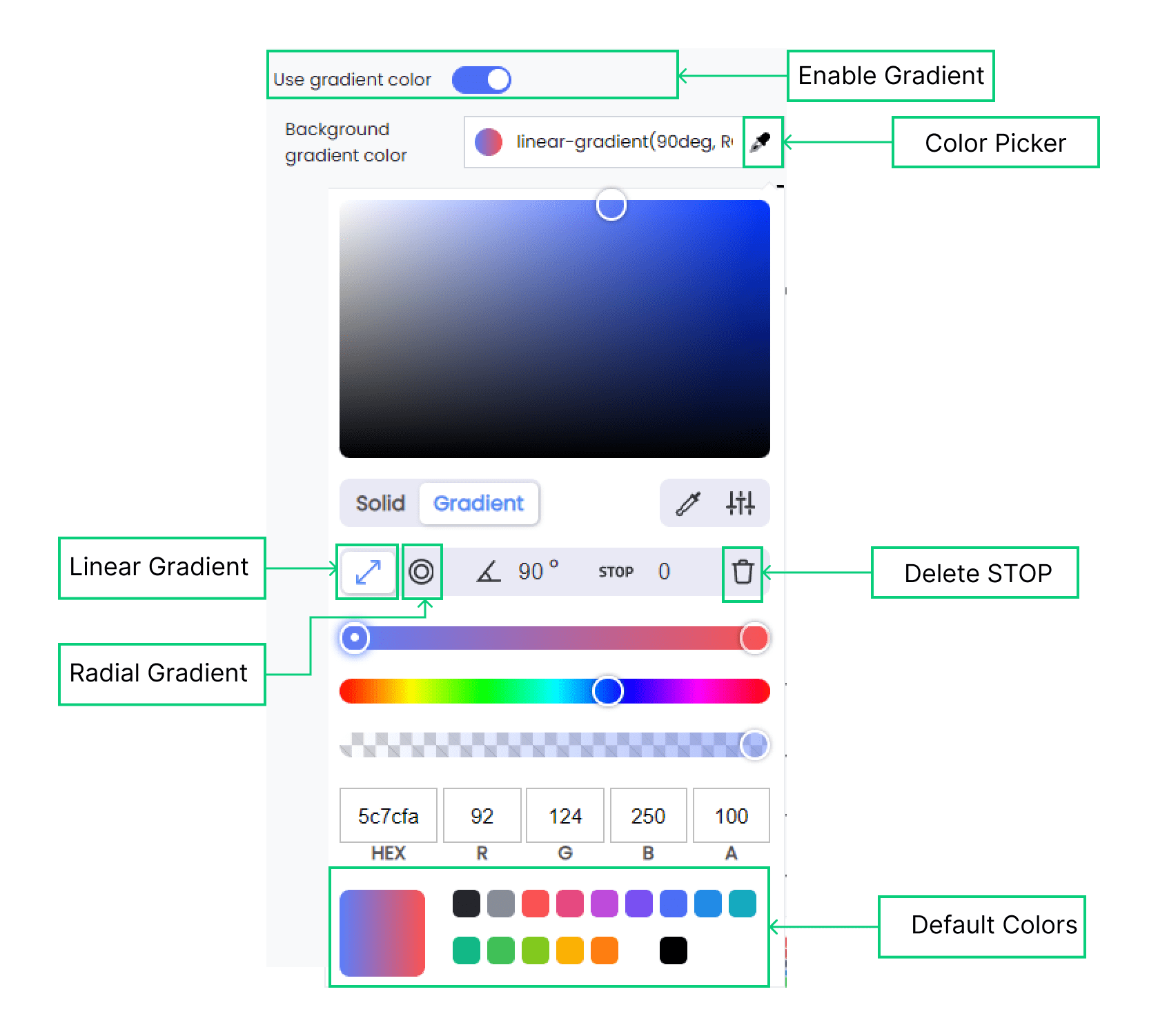 Background Gradient Color