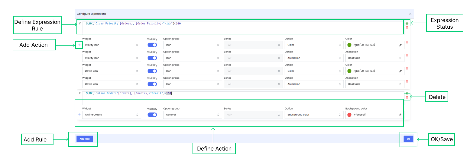 Configure Board Expressions