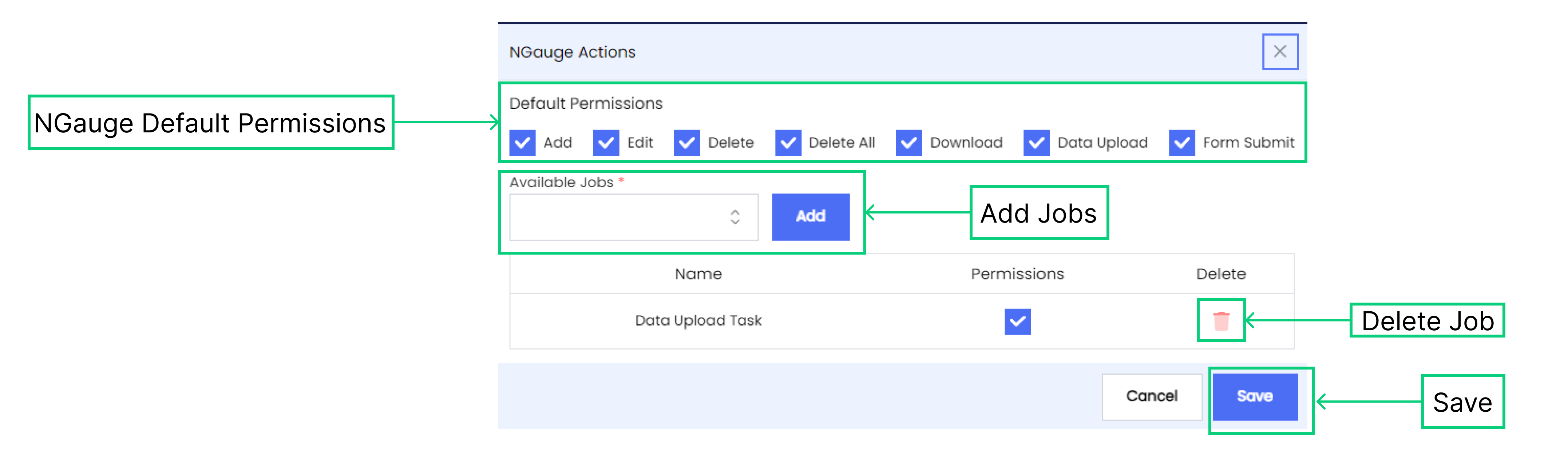 NGauge Actions