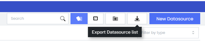 Export Datasource List